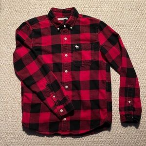 Abercrombie Kids Boy Long-Sleeved Flannel Shirt